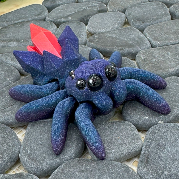Kristallspinne – Rubin